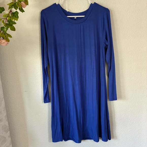 Dresses & Skirts - SOFT BLUE VIBRANT DRESS, MEDIUM